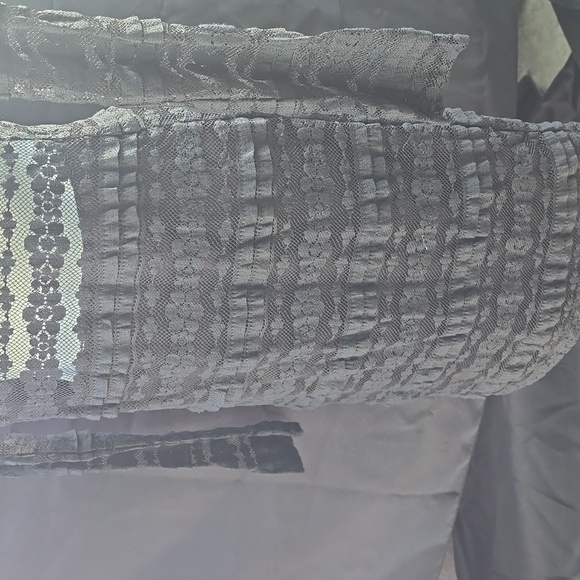 Lush Elegant Black Lace Long Sleeve Dress - Picture 2 of 6